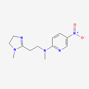 N-methyl-N-[2-(1-methyl-4,5-dihydroimidazol-2-yl)ethyl]-5-nitropyridin-2-amine