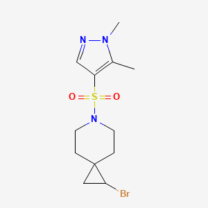 2-Bromo-6-(1,5-dimethylpyrazol-4-yl)sulfonyl-6-azaspiro[2.5]octane