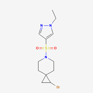 2-Bromo-6-(1-ethylpyrazol-4-yl)sulfonyl-6-azaspiro[2.5]octane