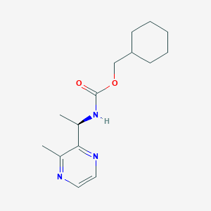 cyclohexylmethyl N-[(1R)-1-(3-methylpyrazin-2-yl)ethyl]carbamate