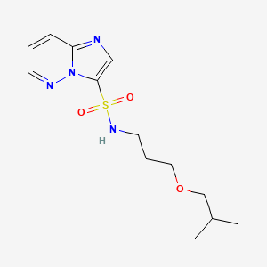 N-[3-(2-methylpropoxy)propyl]imidazo[1,2-b]pyridazine-3-sulfonamide