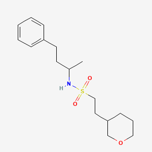 2-(oxan-3-yl)-N-(4-phenylbutan-2-yl)ethanesulfonamide