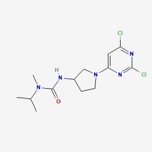 3-[1-(2,6-Dichloropyrimidin-4-yl)pyrrolidin-3-yl]-1-methyl-1-propan-2-ylurea