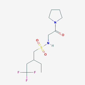 2-ethyl-4,4,4-trifluoro-N-(2-oxo-2-pyrrolidin-1-ylethyl)butane-1-sulfonamide