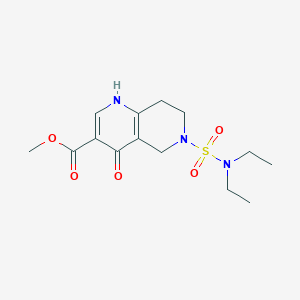 Methyl 6-(diethylsulfamoyl)-4-oxo-1,5,7,8-tetrahydro-1,6-naphthyridine-3-carboxylate