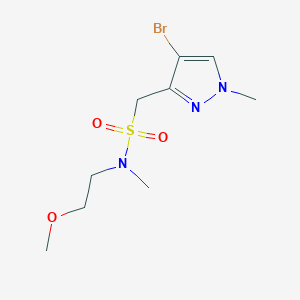 1-(4-bromo-1-methylpyrazol-3-yl)-N-(2-methoxyethyl)-N-methylmethanesulfonamide