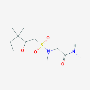 2-[(3,3-dimethyloxolan-2-yl)methylsulfonyl-methylamino]-N-methylacetamide