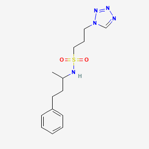 N-(4-phenylbutan-2-yl)-3-(tetrazol-1-yl)propane-1-sulfonamide