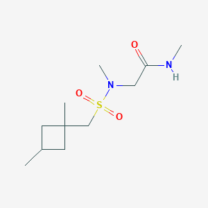 2-[(1,3-dimethylcyclobutyl)methylsulfonyl-methylamino]-N-methylacetamide