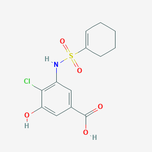 4-Chloro-3-(cyclohexen-1-ylsulfonylamino)-5-hydroxybenzoic acid