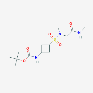 tert-butyl N-[3-[methyl-[2-(methylamino)-2-oxoethyl]sulfamoyl]cyclobutyl]carbamate