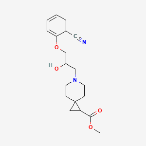 Methyl 6-[3-(2-cyanophenoxy)-2-hydroxypropyl]-6-azaspiro[2.5]octane-2-carboxylate