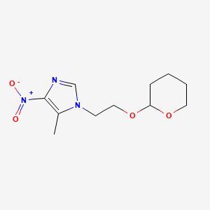 5-Methyl-4-nitro-1-[2-(oxan-2-yloxy)ethyl]imidazole