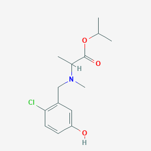 Propan-2-yl 2-[(2-chloro-5-hydroxyphenyl)methyl-methylamino]propanoate