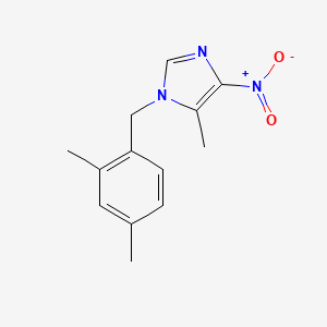 1-[(2,4-Dimethylphenyl)methyl]-5-methyl-4-nitroimidazole