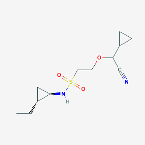 2-[cyano(cyclopropyl)methoxy]-N-[(1R,2R)-2-ethylcyclopropyl]ethanesulfonamide