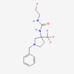 1-[1-Benzyl-3-(trifluoromethyl)pyrrolidin-3-yl]-3-(2-fluoroethyl)urea