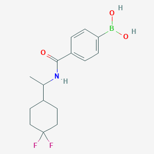 (4-{[1-(4,4-Difluorocyclohexyl)ethyl]carbamoyl}phenyl)boronic acid