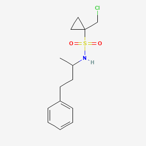 1-(chloromethyl)-N-(4-phenylbutan-2-yl)cyclopropane-1-sulfonamide