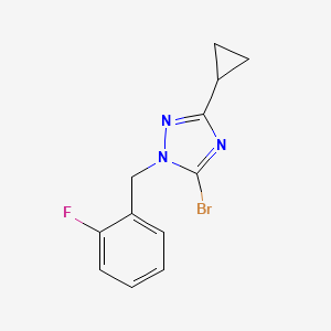 5-Bromo-3-cyclopropyl-1-[(2-fluorophenyl)methyl]-1,2,4-triazole