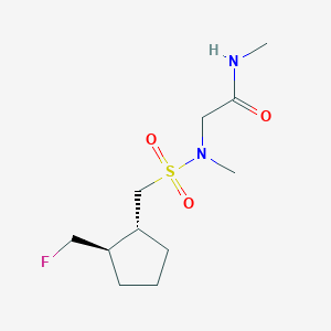 2-[[(1R,2R)-2-(fluoromethyl)cyclopentyl]methylsulfonyl-methylamino]-N-methylacetamide