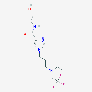 1-[3-[ethyl(2,2,2-trifluoroethyl)amino]propyl]-N-(2-hydroxyethyl)imidazole-4-carboxamide