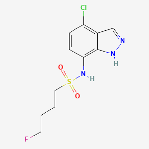 N-(4-chloro-1H-indazol-7-yl)-4-fluorobutane-1-sulfonamide