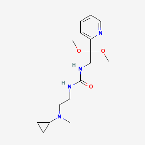 1-[2-[Cyclopropyl(methyl)amino]ethyl]-3-(2,2-dimethoxy-2-pyridin-2-ylethyl)urea