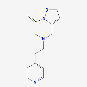 N-[(2-ethenylpyrazol-3-yl)methyl]-N-methyl-2-pyridin-4-ylethanamine