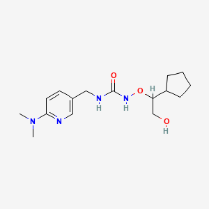 1-(1-Cyclopentyl-2-hydroxyethoxy)-3-[[6-(dimethylamino)pyridin-3-yl]methyl]urea