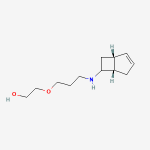 2-[3-[[(1R,5S)-6-bicyclo[3.2.0]hept-2-enyl]amino]propoxy]ethanol