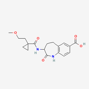 3-[[1-(2-Methoxyethyl)cyclopropanecarbonyl]amino]-2-oxo-1,3,4,5-tetrahydro-1-benzazepine-7-carboxylic acid