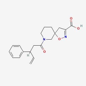 9-(3-Phenylpent-4-enoyl)-1-oxa-2,9-diazaspiro[4.5]dec-2-ene-3-carboxylic acid