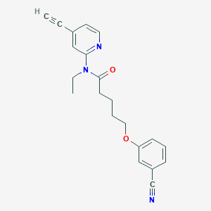 5-(3-cyanophenoxy)-N-ethyl-N-(4-ethynylpyridin-2-yl)pentanamide