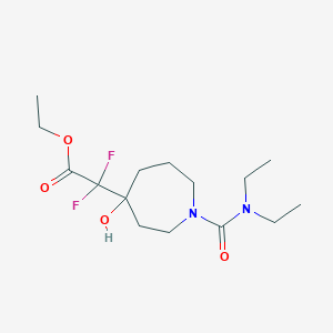 Ethyl 2-[1-(diethylcarbamoyl)-4-hydroxyazepan-4-yl]-2,2-difluoroacetate