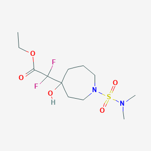 Ethyl 2-[1-(dimethylsulfamoyl)-4-hydroxyazepan-4-yl]-2,2-difluoroacetate