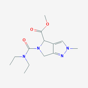 Methyl 5-(diethylcarbamoyl)-2-methyl-4,6-dihydropyrrolo[3,4-c]pyrazole-4-carboxylate