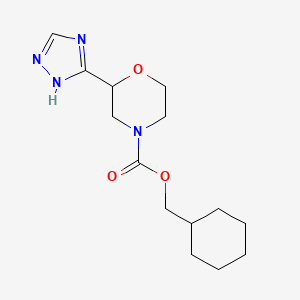 cyclohexylmethyl 2-(1H-1,2,4-triazol-5-yl)morpholine-4-carboxylate