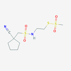 1-(1-cyanocyclopentyl)-N-(2-methylsulfonylsulfanylethyl)methanesulfonamide