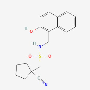 1-(1-cyanocyclopentyl)-N-[(2-hydroxynaphthalen-1-yl)methyl]methanesulfonamide