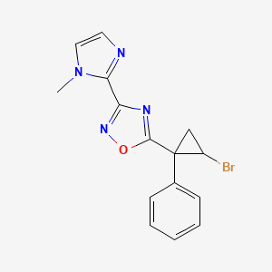 5-(2-Bromo-1-phenylcyclopropyl)-3-(1-methylimidazol-2-yl)-1,2,4-oxadiazole