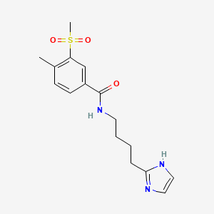 N-[4-(1H-imidazol-2-yl)butyl]-4-methyl-3-methylsulfonylbenzamide