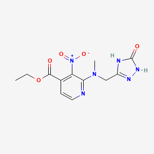 Ethyl 2-[methyl-[(5-oxo-1,4-dihydro-1,2,4-triazol-3-yl)methyl]amino]-3-nitropyridine-4-carboxylate