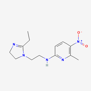 N-[2-(2-ethyl-4,5-dihydroimidazol-1-yl)ethyl]-6-methyl-5-nitropyridin-2-amine