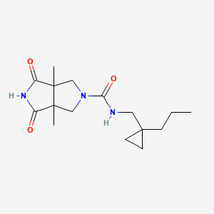 3a,6a-dimethyl-1,3-dioxo-N-[(1-propylcyclopropyl)methyl]-4,6-dihydropyrrolo[3,4-c]pyrrole-5-carboxamide