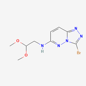 3-bromo-N-(2,2-dimethoxyethyl)-[1,2,4]triazolo[4,3-b]pyridazin-6-amine