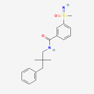 N-(2,2-dimethyl-3-phenylpropyl)-3-(methylsulfonimidoyl)benzamide