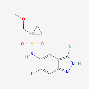 N-(3-chloro-6-fluoro-2H-indazol-5-yl)-1-(methoxymethyl)cyclopropane-1-sulfonamide