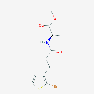 methyl (2R)-2-[3-(2-bromothiophen-3-yl)propanoylamino]propanoate