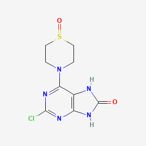 2-Chloro-6-(1-oxo-1,4-thiazinan-4-yl)-7,9-dihydropurin-8-one